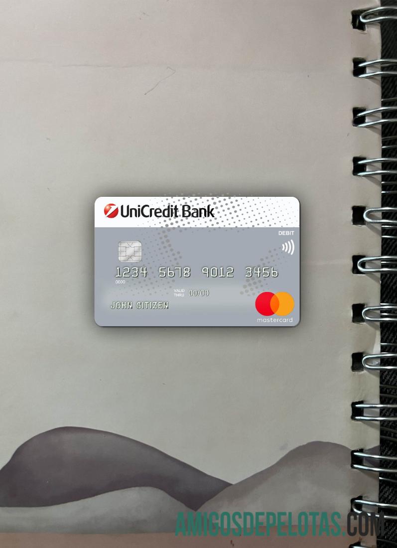 Alemanha UniCredit Bank MasterCard Cartão de crédito Photolook Front baixar para verificação